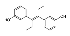 3,3'-dihydroxy-alpha,beta-diethylstilbene结构式
