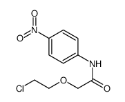 2-(2-氯乙氧基)-n-(4-硝基苯基)乙酰胺结构式