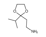 1,3-Dioxolane-2-ethanamine,2-(1-methylethyl)-(9CI)结构式