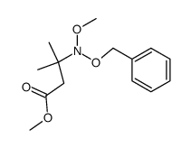 (+)-β-(N-methoxy-N-benzyloxyamino) -isovaleric acid methyl ester结构式