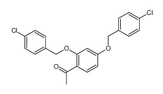 1-[2,4-bis[(4-chlorophenyl)methoxy]phenyl]ethanone Structure