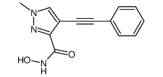 N-hydroxy-1-methyl-4-(2-phenylethynyl)pyrazole-3-carboxamide Structure