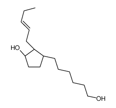 (1R,2S,3S)-3-(6-hydroxyhexyl)-2-pent-2-enylcyclopentan-1-ol Structure