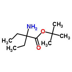 2-Methyl-2-propanyl 2-amino-2-ethylbutanoate结构式