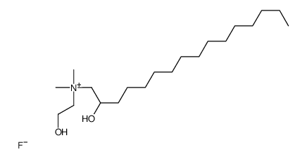 (2-hydroxyethyl)(2-hydroxyhexadecyl)dimethylammonium fluoride Structure