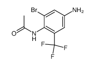 2-Bromo-4-amino-6-(trifluoromethyl)acetanilide Structure