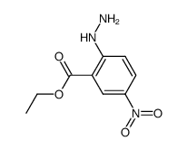2-hydrazino-5-nitro-benzoic acid ethyl ester Structure