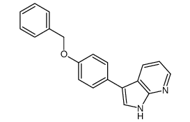 3-(4-苄氧基苯基)-1H-吡咯并[2,3-b]吡啶结构式