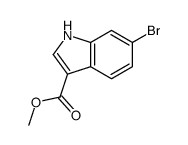 6-溴吲哚-3-羧酸甲酯结构式