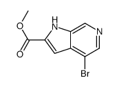 4-溴-1H-吡咯并[2,3-c]吡啶-2-羧酸甲酯结构式