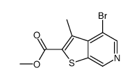 4-溴-3-甲基噻吩并[2,3-c]吡啶-2-羧酸甲酯结构式