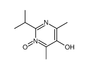 4,6-dimethyl-1-oxido-2-propan-2-ylpyrimidin-1-ium-5-ol结构式