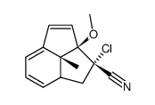 2-chloro-2-cyano-2a-methoxy-7b-methyl-2,2a,7a,7b-tetrahydro-1H-cyclopent[c,d]indene Structure