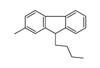 9-butyl-2-methyl-9H-fluorene结构式