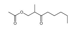 (2-methyl-3-oxooctyl) acetate Structure