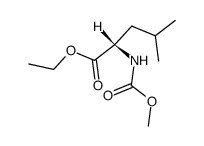 N-methoxycarbonyl-L-leucine ethyl ester Structure