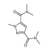 3-N,3-N,5-N,5-N,1-pentamethylpyrazole-3,5-dicarboxamide Structure