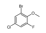 2-溴-4-氯-6-氟苯甲醚结构式