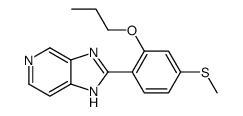 2-(4-methylsulfanyl-2-propoxyphenyl)-3H-imidazo[4,5-c]pyridine结构式