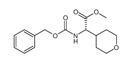 2H-Pyran-4-acetic acid, tetrahydro-α-[[(phenylmethoxy)carbonyl]amino]-, methyl ester, (αS)结构式