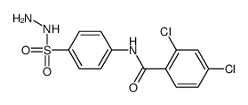 2,4-dichloro-N-[4-(hydrazinesulfonyl)phenyl]benzamide结构式