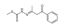 S-methyl-β-N-(1-phenylbut-1,3-ylidene) dithiocarbazate结构式