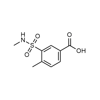 4-甲基-3-(N-甲基氨磺酰基)苯甲酸结构式