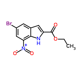 Ethyl 5-bromo-7-nitro-1H-indole-2-carboxylate Structure