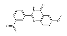 6-methoxy-2-(3-nitrophenyl)quinazolin-4(3H)-one结构式