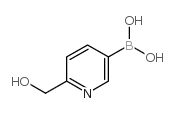 2-(hydroxymethyl)pyridine-5-boronic acid Structure