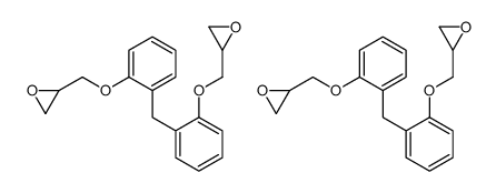 2-[[2-[[2-(oxiran-2-ylmethoxy)phenyl]methyl]phenoxy]methyl]oxirane Structure