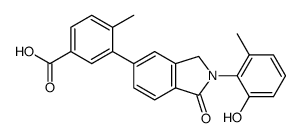 3-[2-(2-hydroxy-6-methylphenyl)-1-oxo-2,3-dihydroisoindol-5-yl]-4-methylbenzoic acid结构式