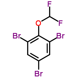 1,3,5-三溴-2-(二氟甲氧基)苯结构式