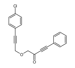 1-[3-(4-chlorophenyl)prop-2-ynoxy]-4-phenylbut-3-yn-2-one结构式