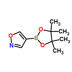 4-异恶唑硼酸频哪醇酯结构式