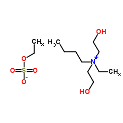 butylethylbis(2-hydroxyethyl)ammonium ethyl sulphate Structure