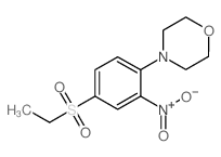 4-[4-(乙基磺酰基)-2-硝基苯基]吗啉结构式