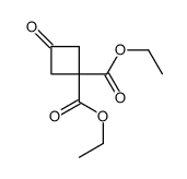 1,1-二乙基3-氧代环丁烷-1,1-二羧酸酯结构式