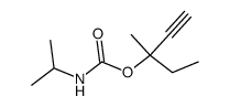 isopropyl-carbamic acid-(1-ethyl-1-methyl-prop-2-ynyl ester) Structure