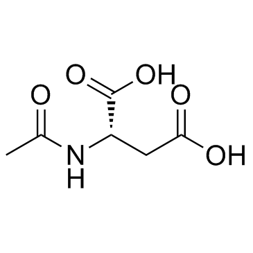 N-乙酰-L-天门冬氨酸结构式