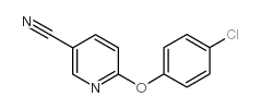 6-(4-氯苯氧基)烟腈结构式