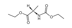 N-ethoxycarbonyl-L-alanine ethyl ester Structure
