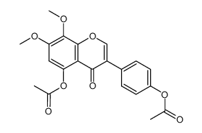 5.4'-Diacetoxy-7.8-dimethoxy-isoflavon结构式