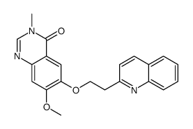 7-甲氧基-3-甲基-6-[2-(喹啉-2-基)乙氧基]喹唑啉-4(3H)-酮结构式