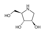 1,4-二脱氧-1,4-亚氨基-D-阿拉伯糖醇结构式