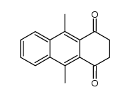 9,10-dimethyl-2,3-dihydro-anthracene-1,4-dione结构式