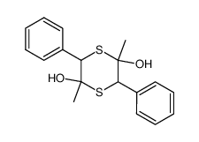 2,5-dimethyl-3,6-diphenyl-[1,4]dithiane-2,5-diol Structure