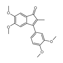 3-(3,4-dimethoxy-phenyl)-5,6-dimethoxy-2-methyl-inden-1-one Structure