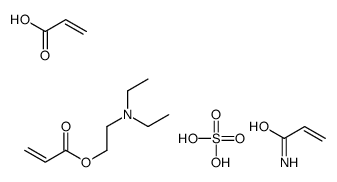 2-(diethylamino)ethyl prop-2-enoate,prop-2-enamide,prop-2-enoic acid,sulfuric acid Structure