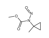(1-Methylcyclopropyl)nitrosocarbamidsaeure-methylester结构式